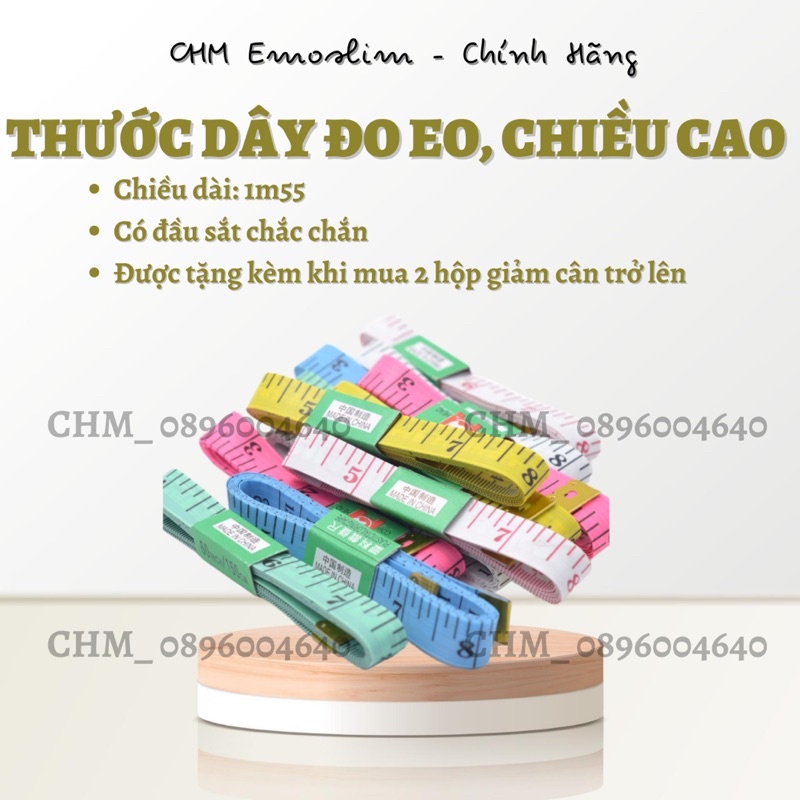 [Màu ngẫu nhiên] Thước dây mini có đầu sắt, chiều dài 1.55m đo eo, chiều cao, quần áo