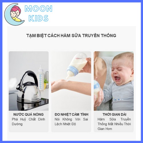 Máy Hâm Sữa Tiệt Trùng Sữa Điện Đôi NEVi Bản Nâng Cấp Siêu Tiện Ích - Đa Chức Năng Siêu Tiện Lợi - BellyBaby