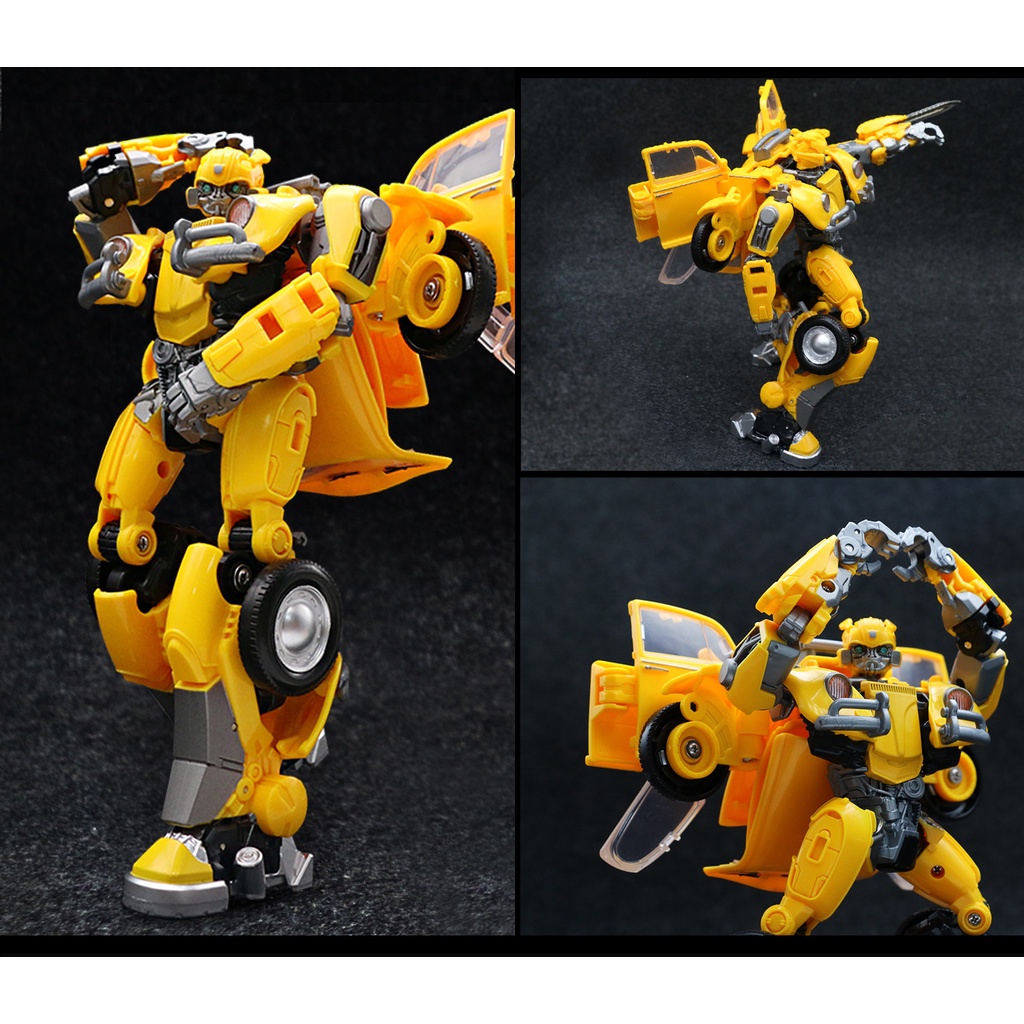 Mô hình đồ chơi robot Transformers Bumblebee bumble bee H6001-3 H60013 rô bốt biến hình, xe ô tô lắp ghép người máy