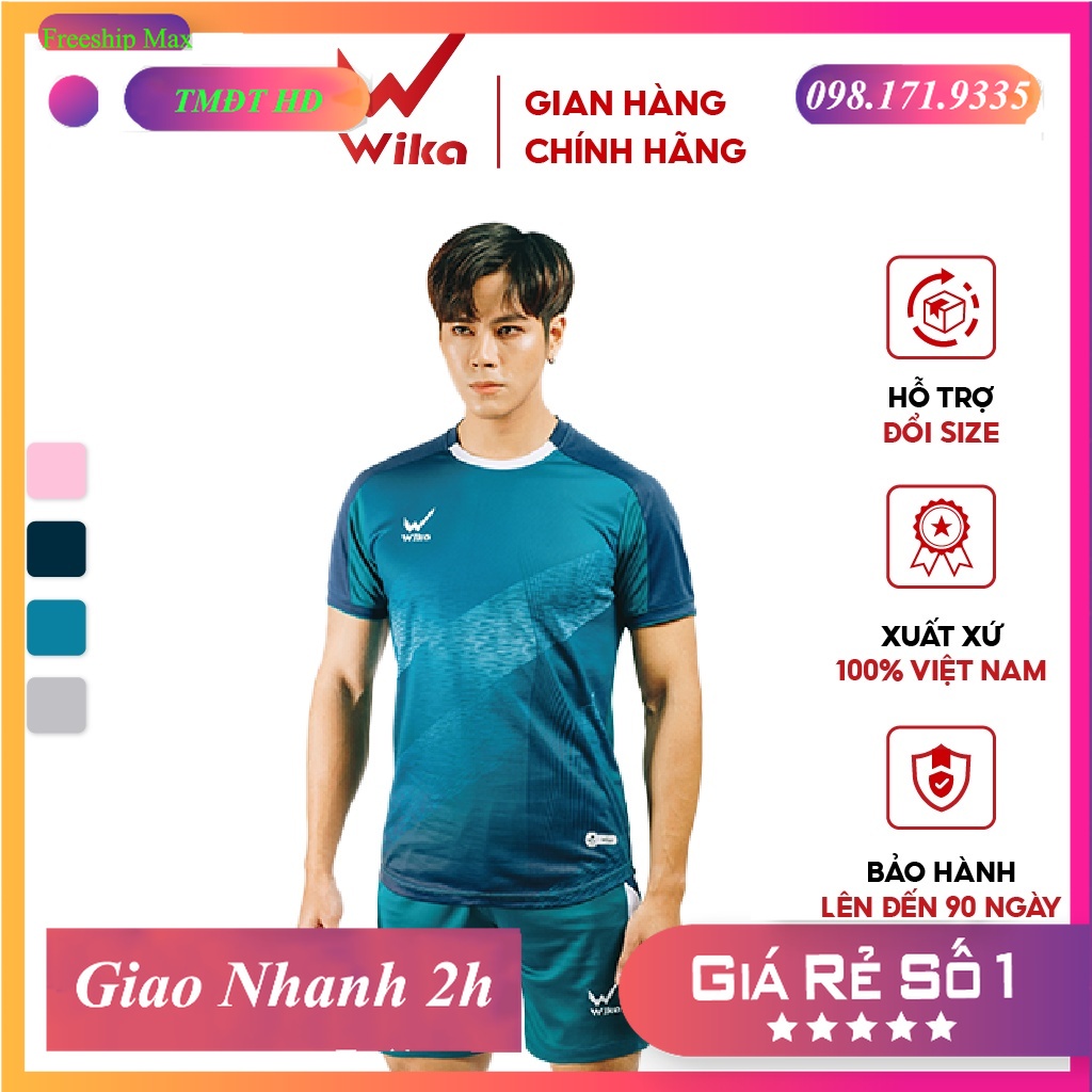 ⭐ Áo Bóng Đá Wika TORNADO In Chuyển Nhiệt 4D Tinh Tế Đường Vân Lốc Xoáy, Kết Cấu Vải Mềm Mịn, Thoáng Khí Thấm Hút Tốt