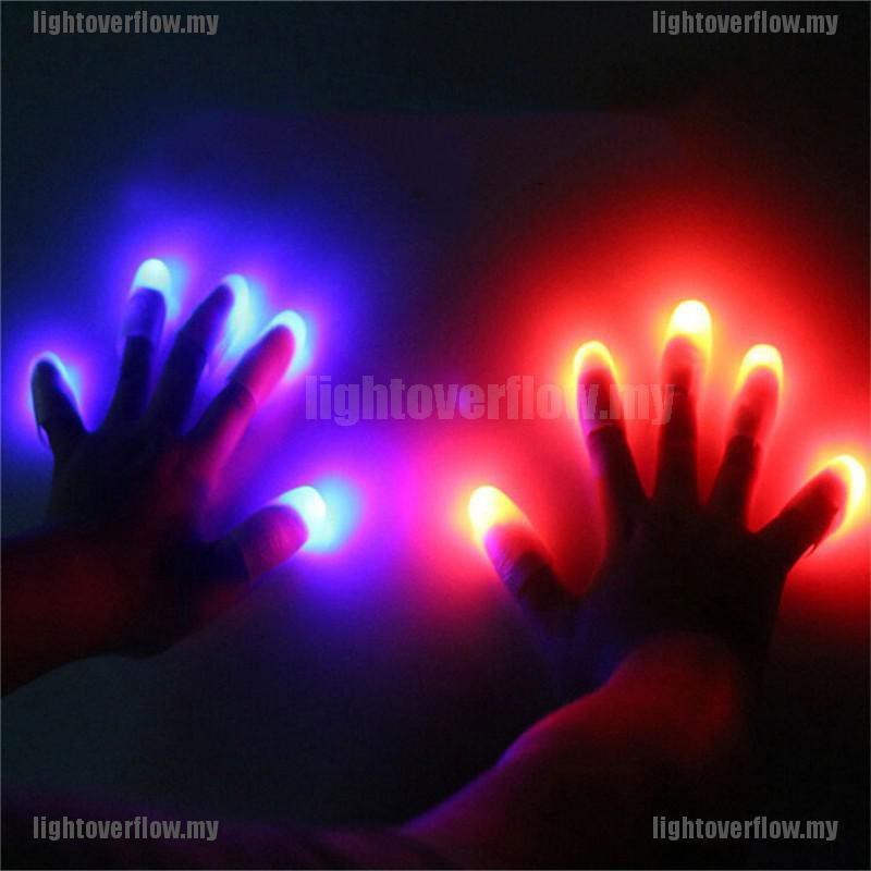 Bộ 2 Đèn Led Đeo Ngón Tay Siêu Sáng Làm Ảo Thuật