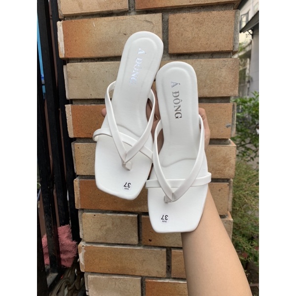 {Sale sốc}Dép gót nữ 3 phân 3 dây ngang sành điệu size 36/39