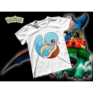 Áo thun Cotton Unisex - Anime - Pókemon - Pokemon Zenigame