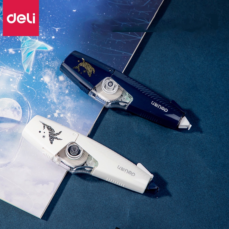 Deli Bút xóa kéo kèm ruột bút tiện dụng