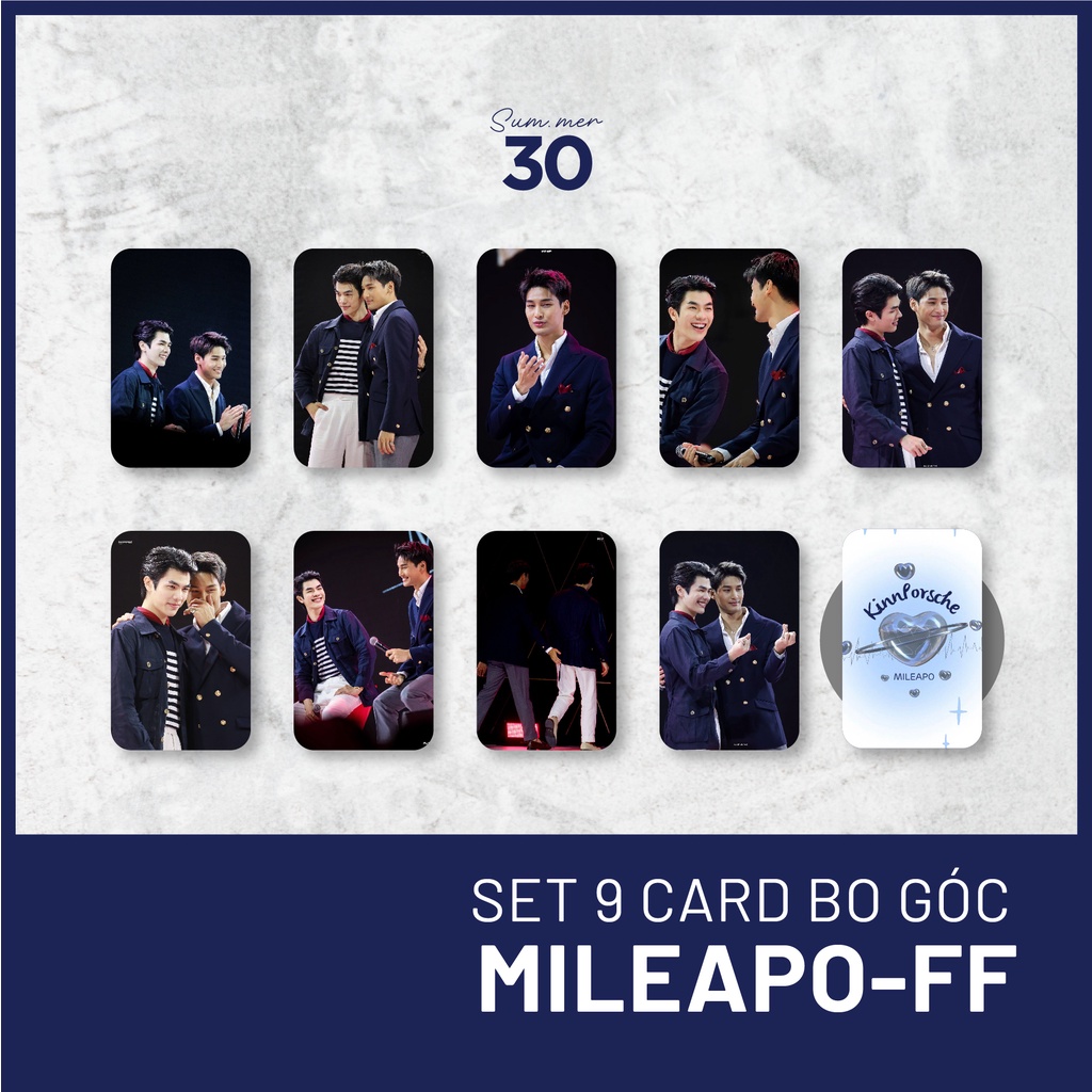 Sum.mer30 -  SET 9 CARD BO GÓC MileApo - KINNPORSCHE