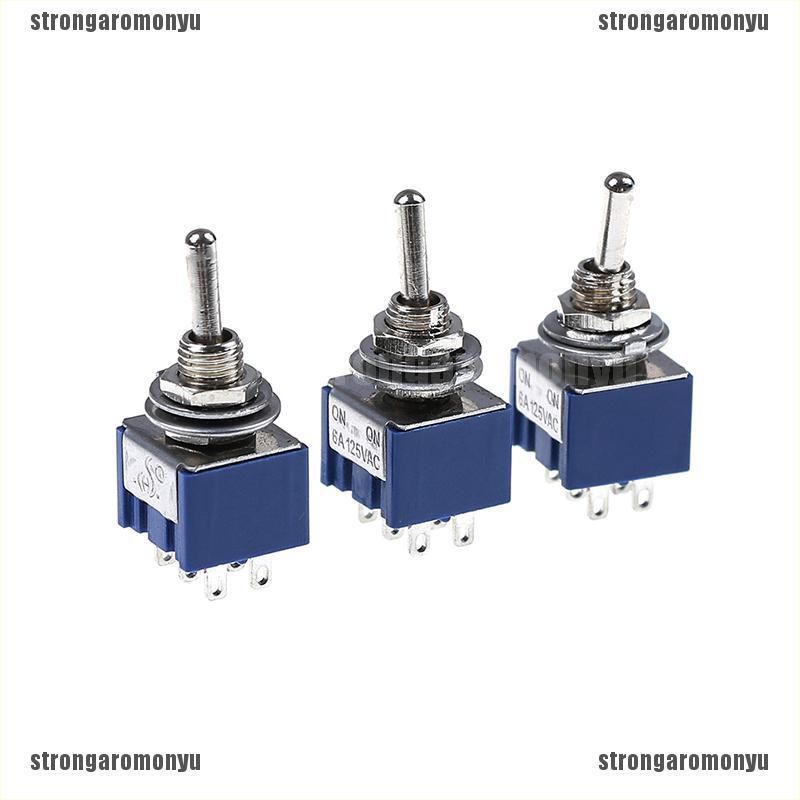Set 5 Công Tắc Gạt 6P 6A 125VAC 6 Pin DPDT ON-ON Mini