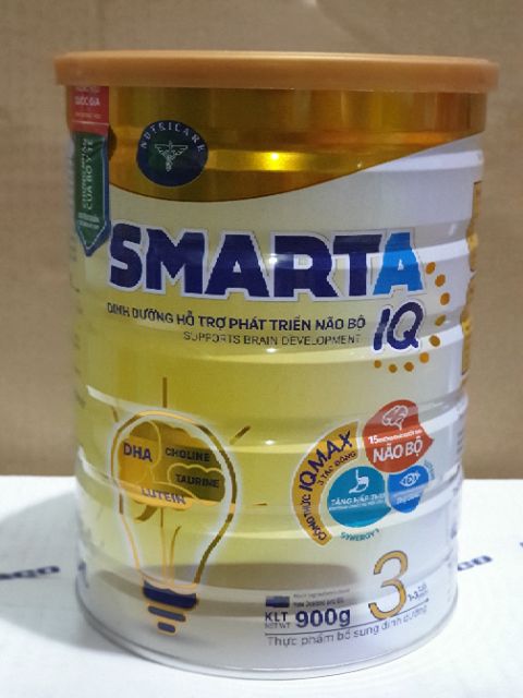 [BỘ 3 LON _GIÁ CHẠY SALE] Sữa Bột SMARTA IQ 3 _900g _Date mới