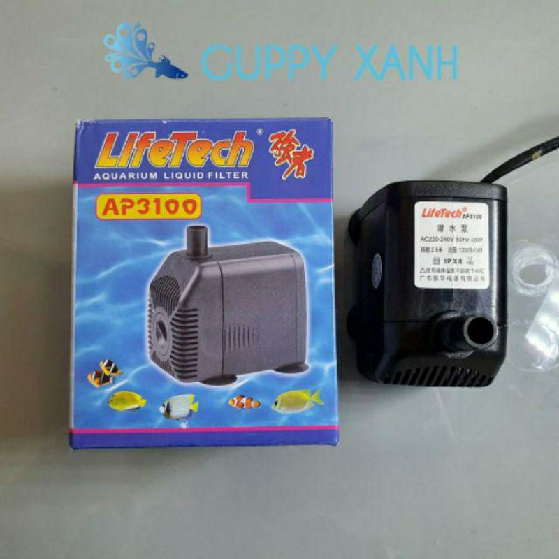 Máy Bơm Lọc Nước Hồ Cá Cảnh Life Tech ap 2000, ap 2500, ap 3100, ap 3500 - Milo Guppy
