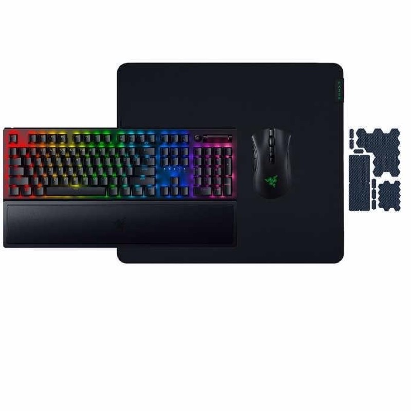 FULLBOX BÀN PHÍM RAZER_BLACKWIDOW V3 KÊ TAY KÈM CHUỘT V2 PRO,MOUSE PAD VÀ GRIP TAPE GIÁ SIÊU ĐỈNH