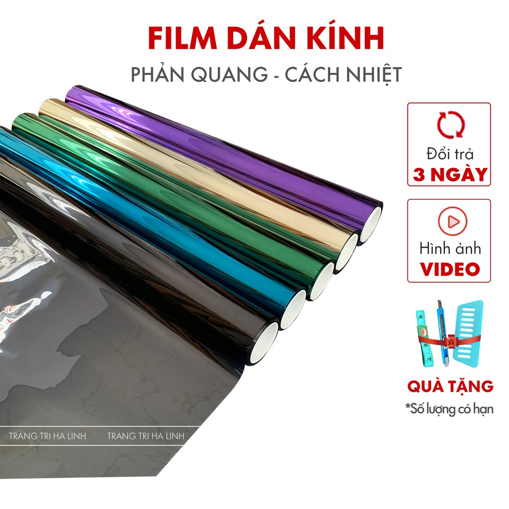 Giấy decal dán kính chống nắng nóng UV , phim cách nhiệt cửa sổ decan phản quang ...