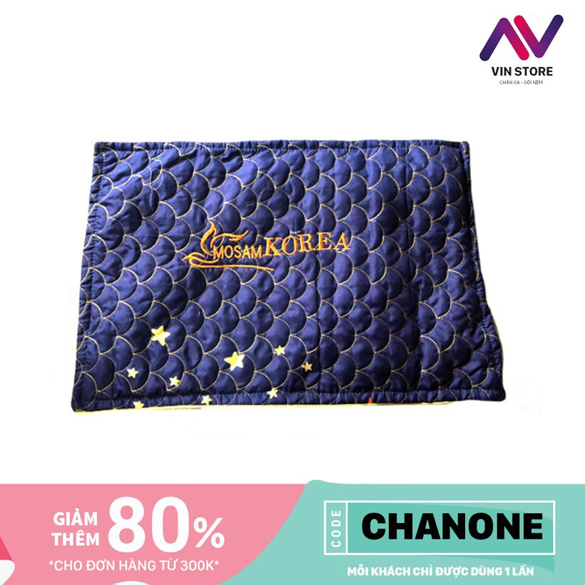 Vỏ gối trần bông thêu chữ cao cấp/ Vỏ Gối Nằm 40 x 60cm Trần Bông EM651 Thêu Chữ - Hàng May Kĩ Cao Cấp