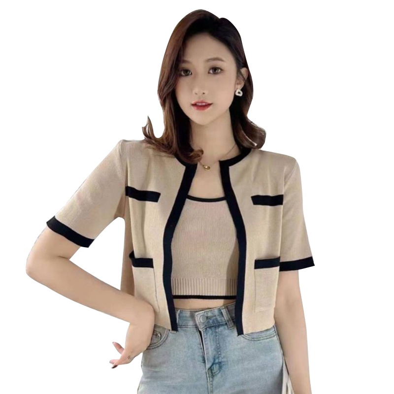 Bộ 2 Áo Khoác Cardigan Dài Tay Thời Trang Nữ Tính