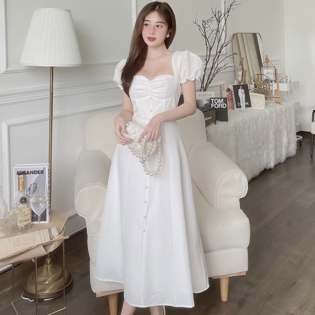 BBSTORE'S Đầm Xòe Tay Phồng Dự Tiệc -TK680
