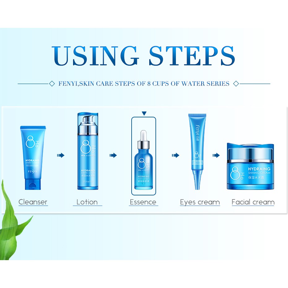 Set serum 8 dưỡng chất và kem dưỡng da Fenyi nuôi dưỡng da mặt thu nhỏ lỗ chân lông