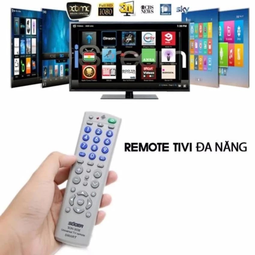 Remote điều khiển Tivi đa năng dùng cho nhiều loại tivi