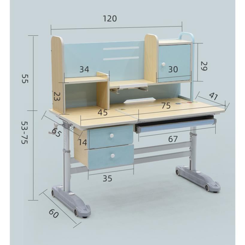 Bàn Học Thông Minh Chống Gù Chống Cận DISNEY 1206 (cốt gỗ tự nhiên) phù hợp 4-18 tuổi _MOMOMART | BigBuy360 - bigbuy360.vn