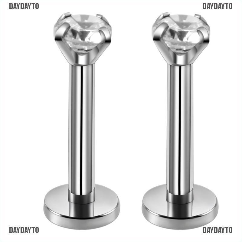 Khuyên Xỏ Sụn Tai / Môi / Cơ Thể Bằng Đá Zircon Helix Tragus 18G