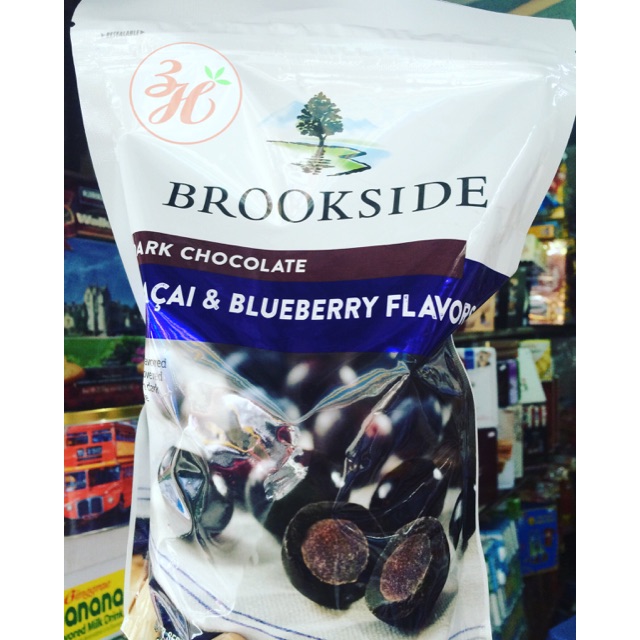 Socola Đắng Nhân Việt Quất Brookside túi 907g
