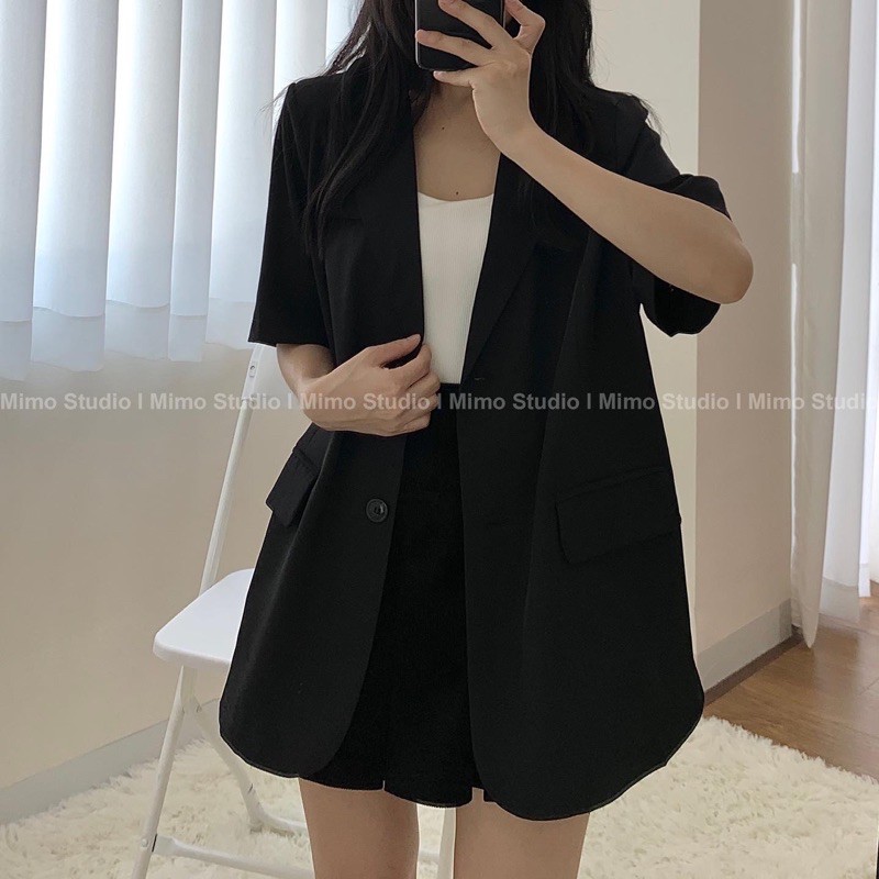 BLAZER ĐEN TAY NGẮN / BRALETTE / SHORT ĐEN | BigBuy360 - bigbuy360.vn