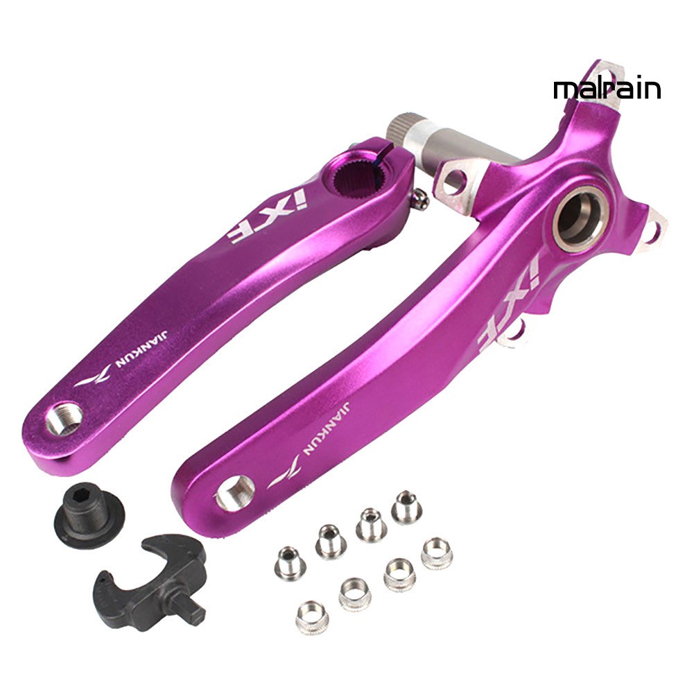 【Mal】BCD104mm Aluminum Alloy Bike Left Right Crankset MTB Mountain Bicycle Crank Set