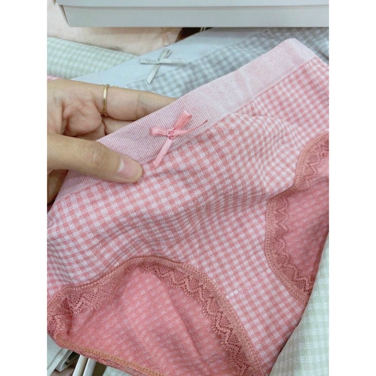 SÉT 10 QUẦN LÓT KẺ CARO 1200 SIÊU CO GIÃN THOẢI MÁI, FORM SIZE 40-60KG