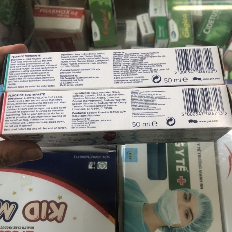 Kem đánh răng cho bé 3-5 tuổi Aquafresh Little teeth - Aquafresh my big teeth 6+ đánh răng cho bé từ 6 tuổi