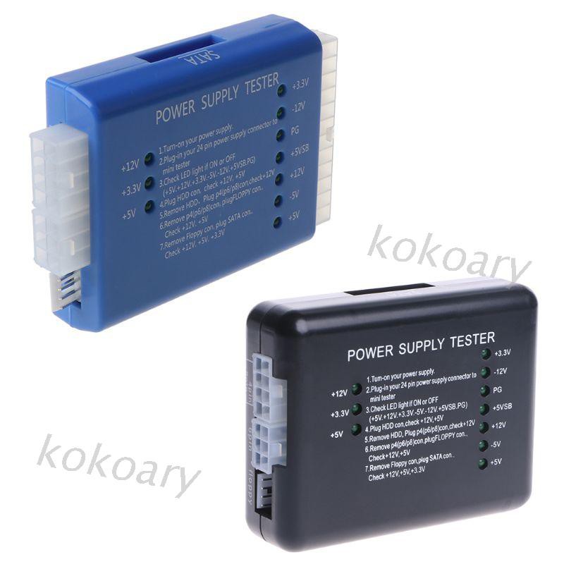 Thiết Bị Kiểm Tra Nguồn Điện Pc 20 / 24 Pin Psu Atx Sata Hd