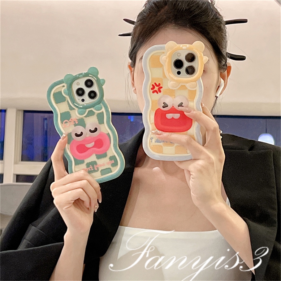 Ốp Điện Thoại TPU Mềm Họa Tiết Quái Vật Vui Nhộn Cho iPhone 14 13 12 11 Pro Max X XR Xs Max 8 7 6 6s Plus SE 2020
