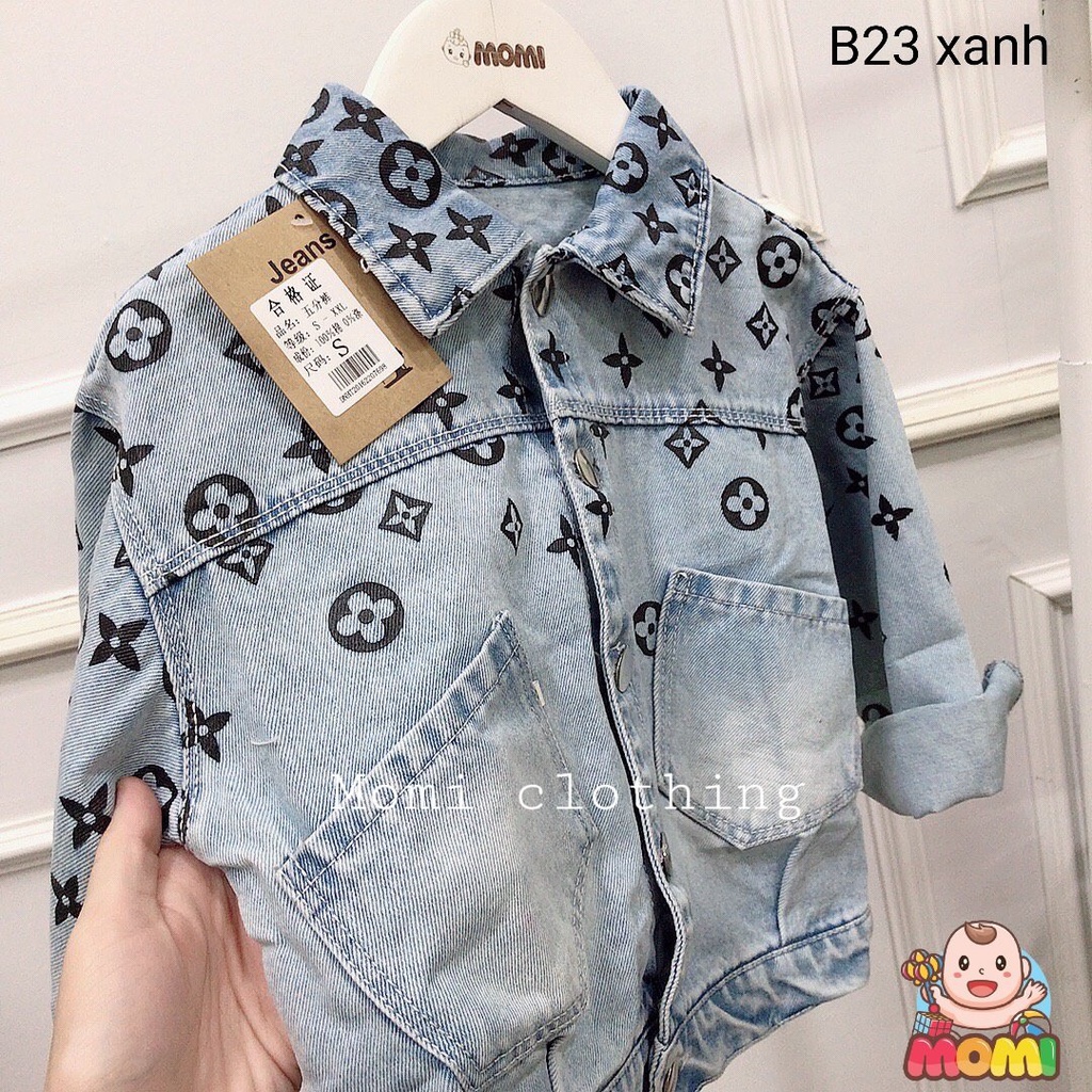 Áo khoác jean LV - B23 - HÀNG QUẢNG CHÂU LOẠI 1 CAO CẤP