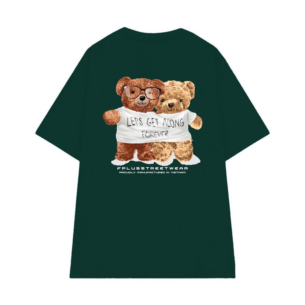 Áo thun unisex nam nữ form rộng tay lỡ in hình cá tính FPLUS FP143