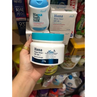 (Chính hãng) KEM DƯỠNG BODY HANA NEW+ SPF 60++ 250gr SIÊU TRẮNG DƯỠNG