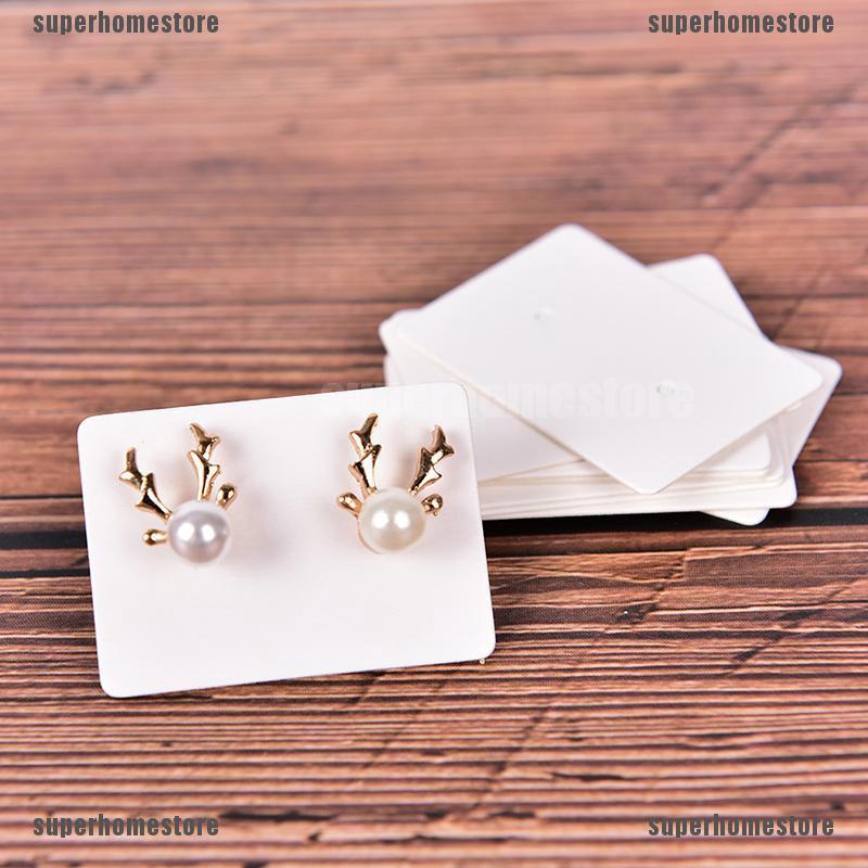 Set 100 thẻ giấy kraft treo trang sức bông tai chuyên dụng