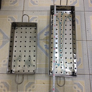 Khay nướng thịt không rỉ 2 mẫu ngắn dài