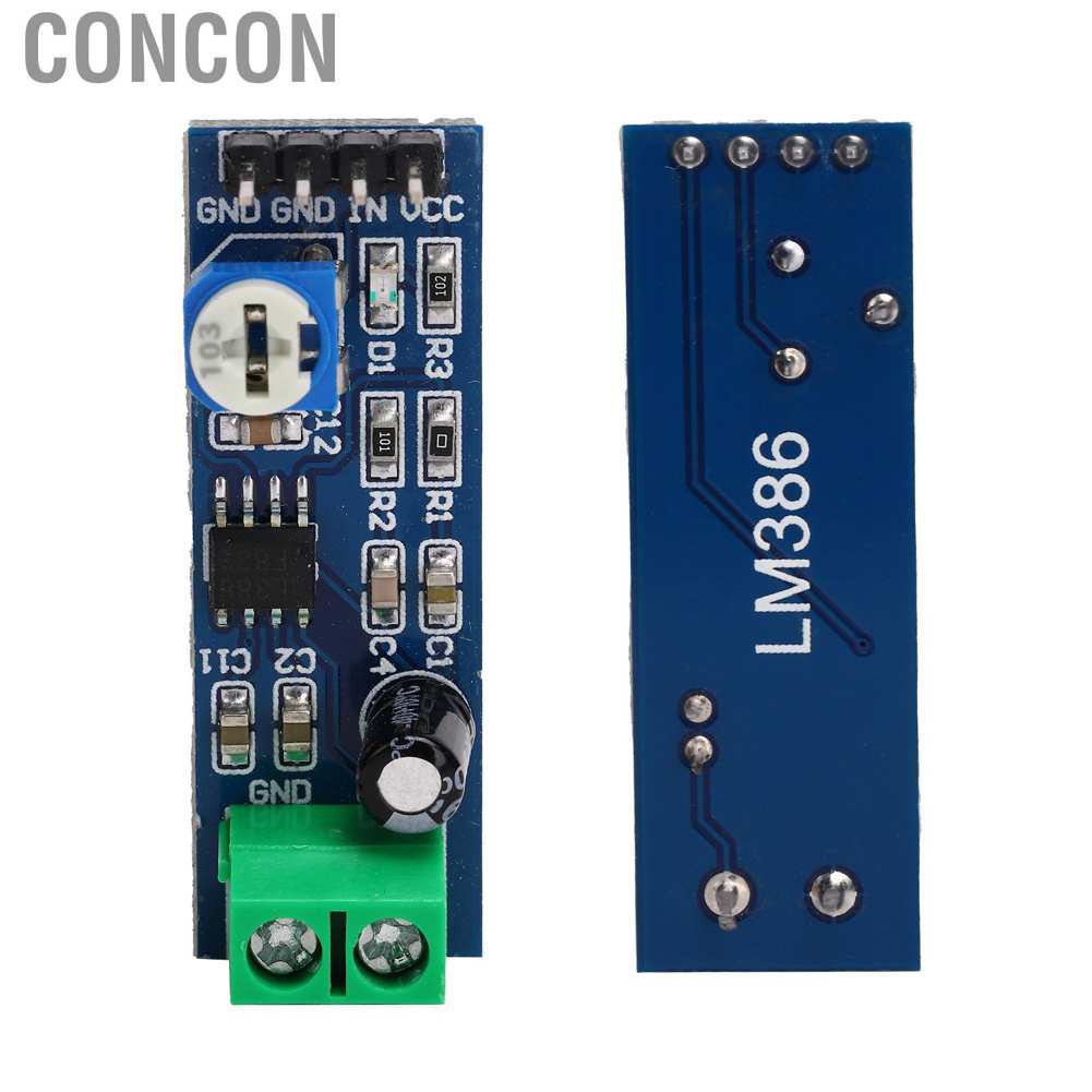 Concon LM386 Power Amplifier Board 200 Times Gain Mono Audio Module 5V-12V