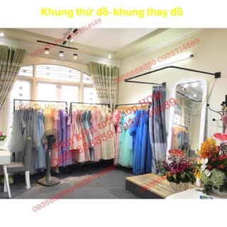 Khung thử đồ đen chống trầy (giao grab )