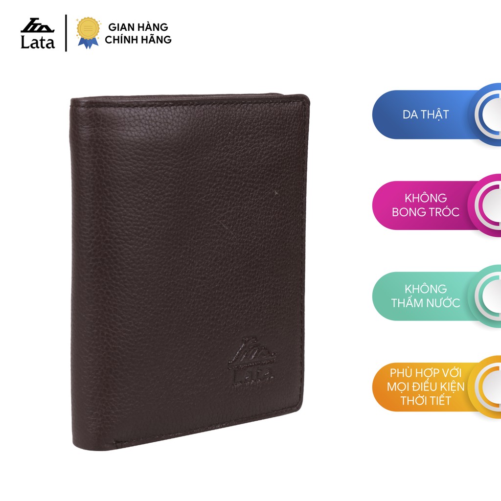 [Mã WABRWB24 giảm 30K đơn 99K] Ví nam - nữ thời trang da thật LATA LVN13 nhiều màu | BigBuy360 - bigbuy360.vn