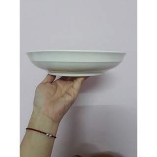 Đĩa sứ trắng sâu lòng