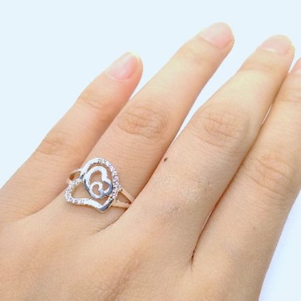 Nhẫn bạc Nhẫn kết tim bạc ta_Van jw