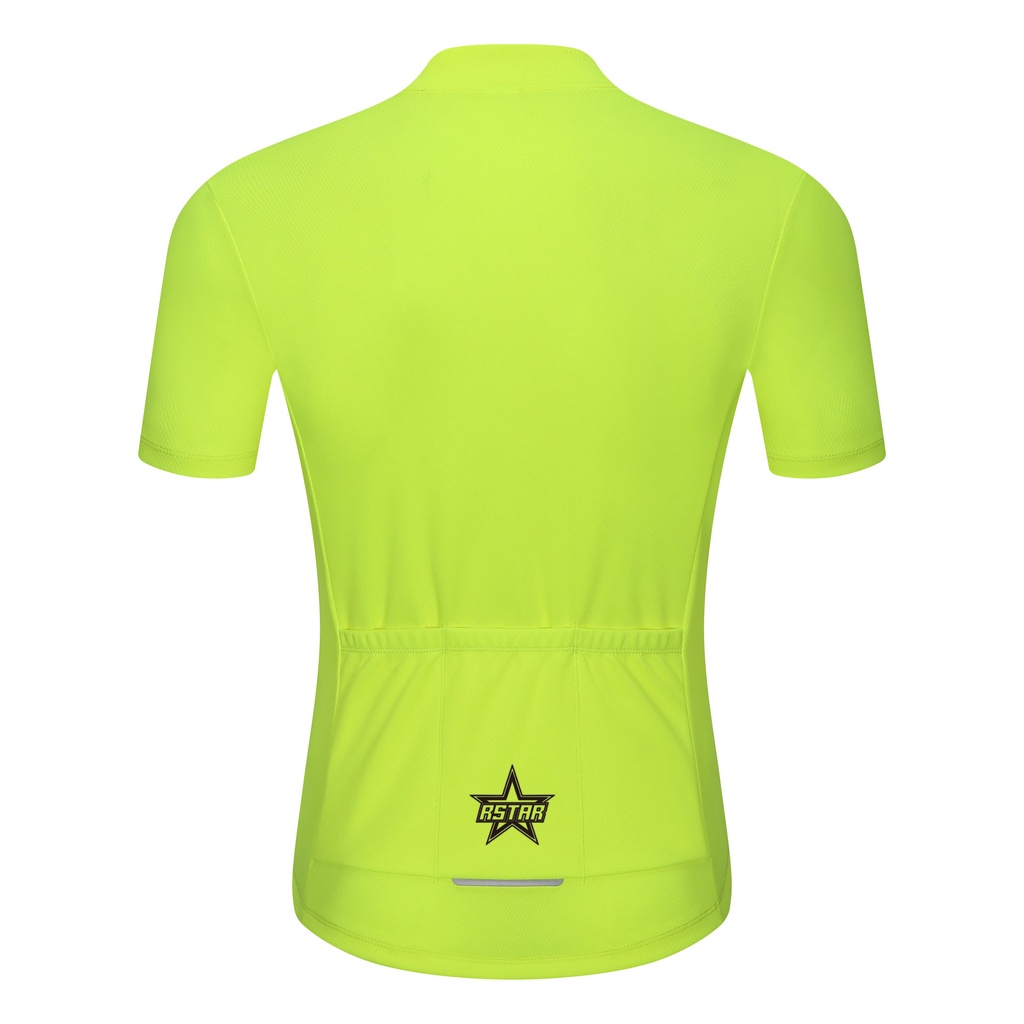 Áo Thể Thao Đi Xe Đạp Tay Ngắn Thiết Kế 3 Túi Có Dải Phản Quang Cho Nam