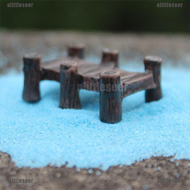 Mô Hình Cây Cầu Gỗ Mini Trang Trí Sân Vườn