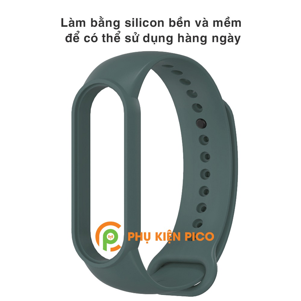 Dây đeo thay thế Xiaomi Mi Band 5 chính hãng Mijobs silicone dẻo nhiều màu - Dây đeo thay thế Miband 5