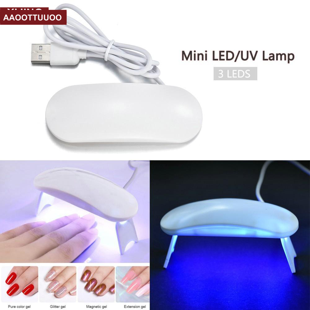 (Hàng Mới Về) Đèn Led Uv Sấy Khô Sơn Móng Tay Mini Usb