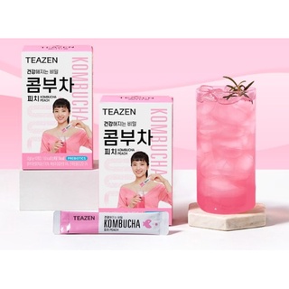 Trà Teazen Kombucha vị Đào (Peach hộp 10 gói)