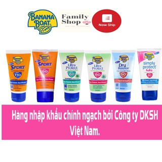 [Nowship] Kem Chống Nắng Banana Boat Sport, Dry Balance, Ultra Protect,Baby, Kids, Spf 30,50,80,110