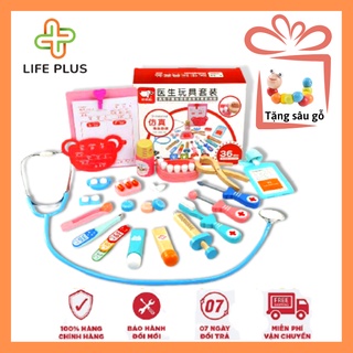 Bộ Đồ Chơi Bác Sỹ Gỗ Đóng Vai Bác Sĩ  Nha Khoa Cho Bé 36 Chi Tiết Đẹp, Giống Như Thật - Đồ Chơi Gỗ Cho Bé Trai, Bé Gái.