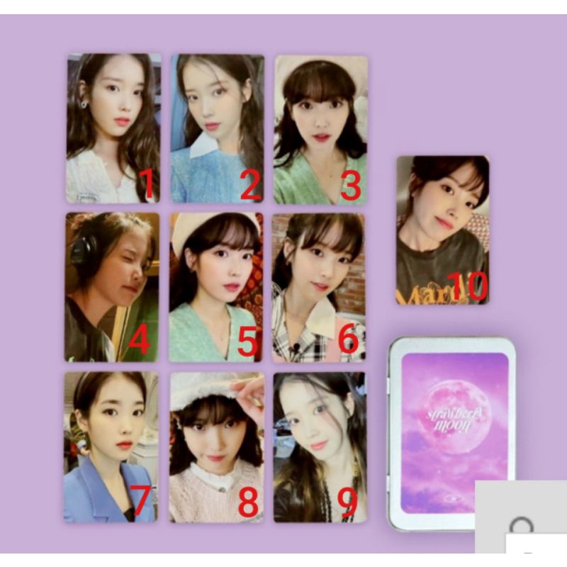 [CÓ SẴN - OFFICIAL] BỘ ẢNH IU STRAWBERRY MOON MD PHOTOCARD