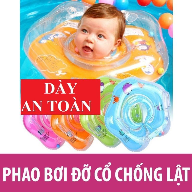 Phao bơi đỡ cổ trẻ em loại dầy, 2 khoá