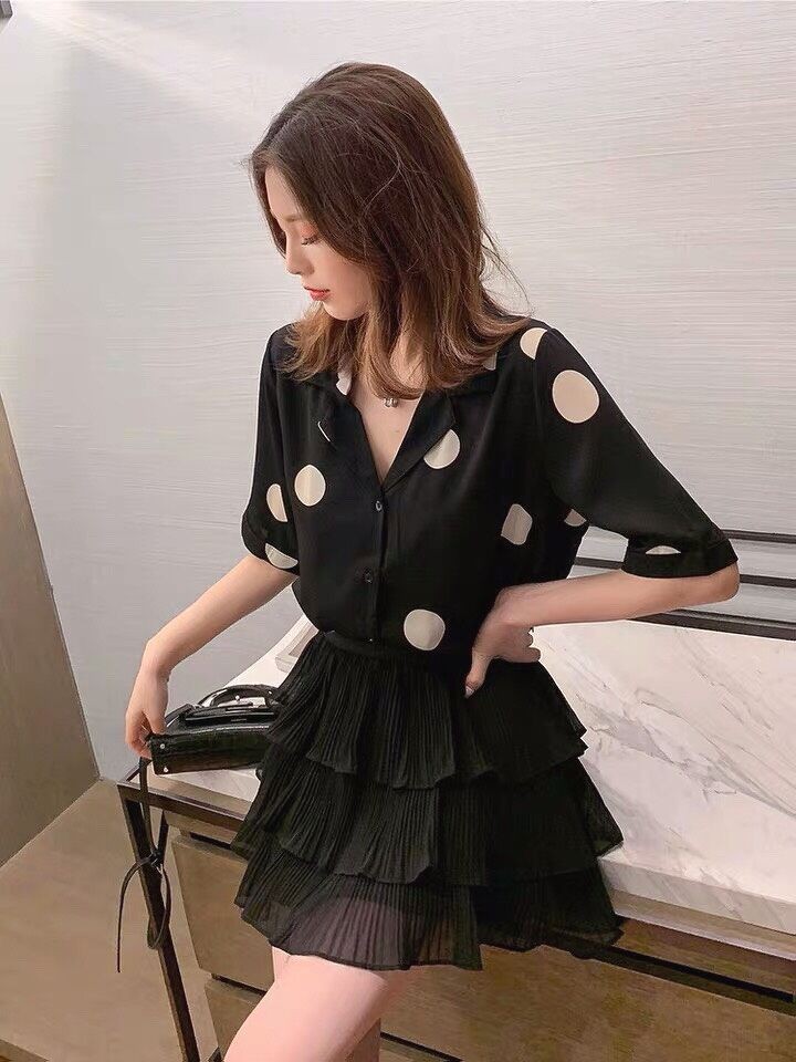 Chân váy tầng kiểu phối cá tính hàng đẹp