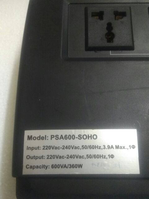 Bộ lưu điện UPS Emerson/Vertiv PSA600-SOHO 600VA 360W