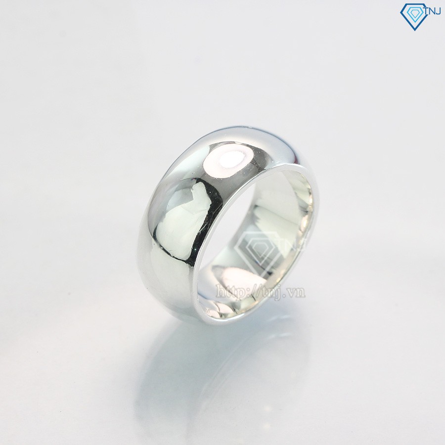 Nhẫn bạc nam tròn trơn cá tính mạnh mẽ NNA0106